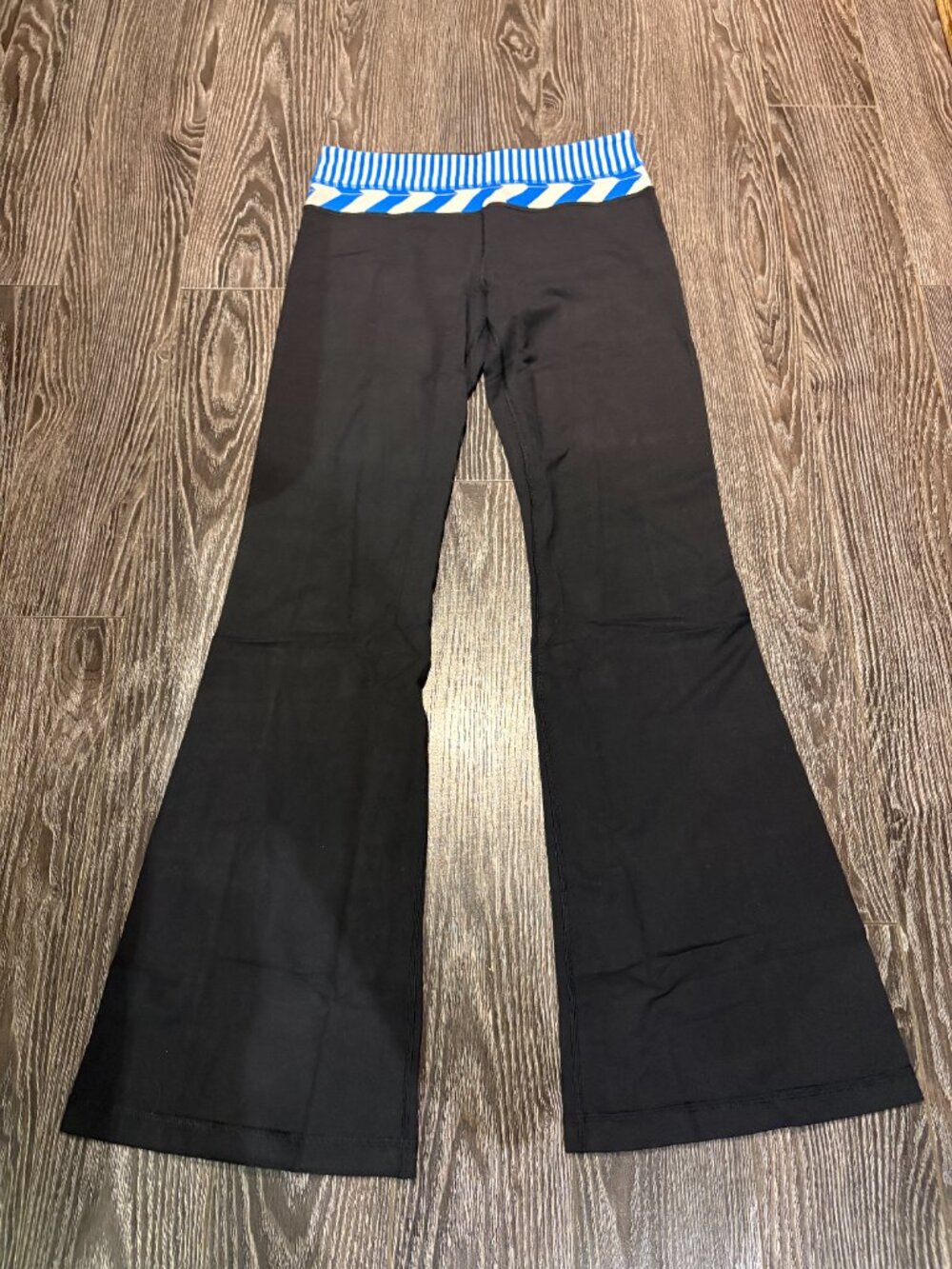 Lululemon Groove Slim Flare Pants Black Blue